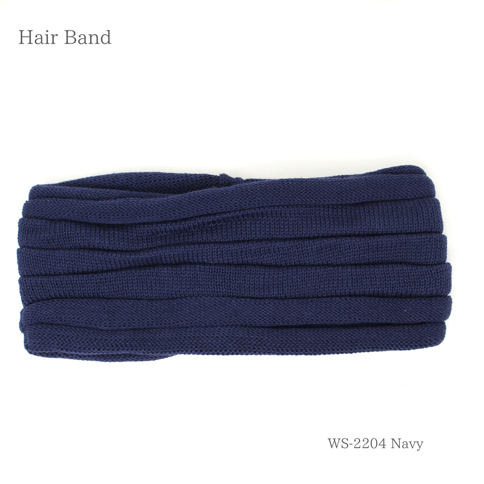 ドレープヘアーバンド ネイビー 商品