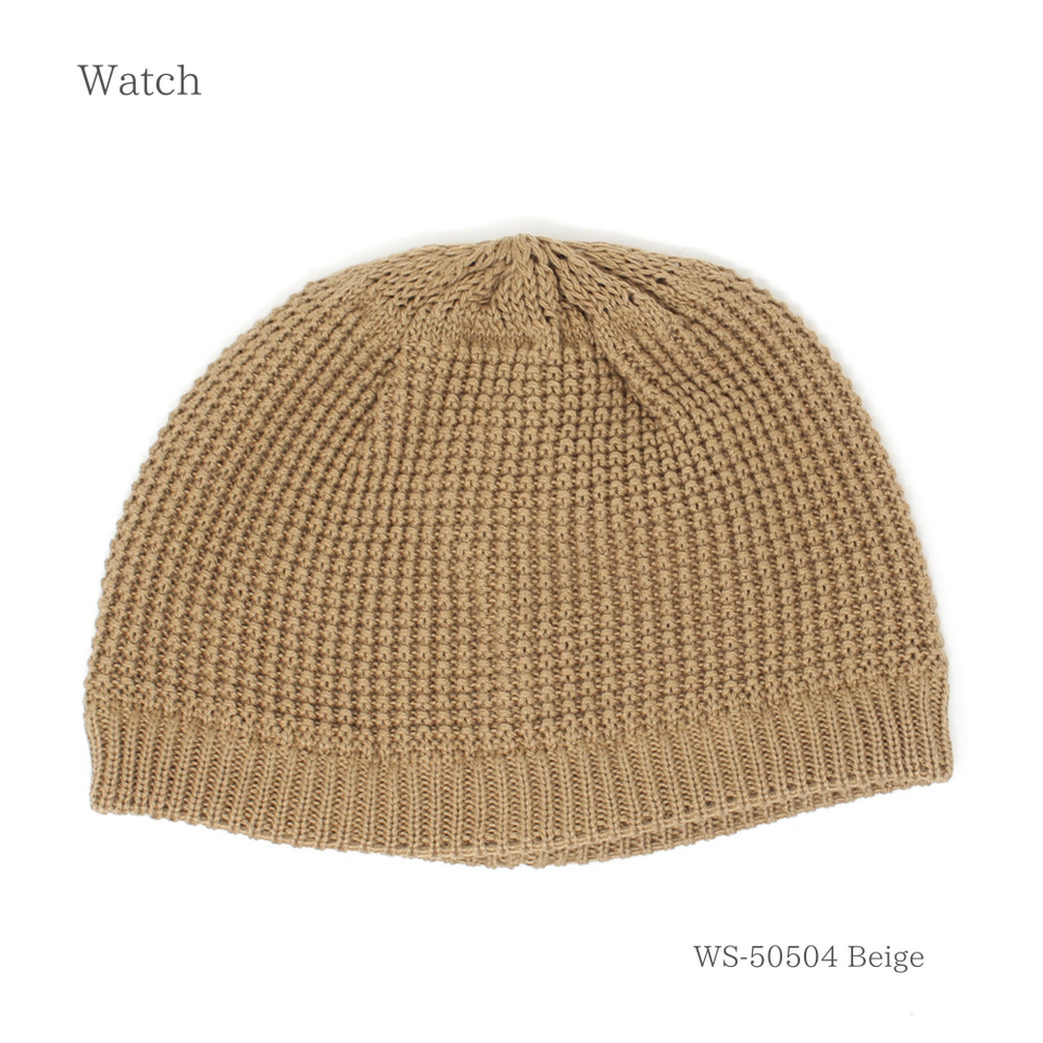 ワッフルショートワッチ ベージュ 商品