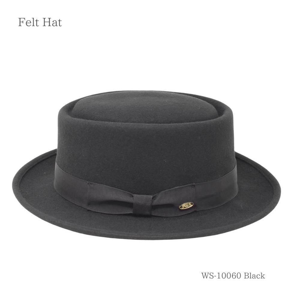 フェルトウールポークパイ ブラック 商品