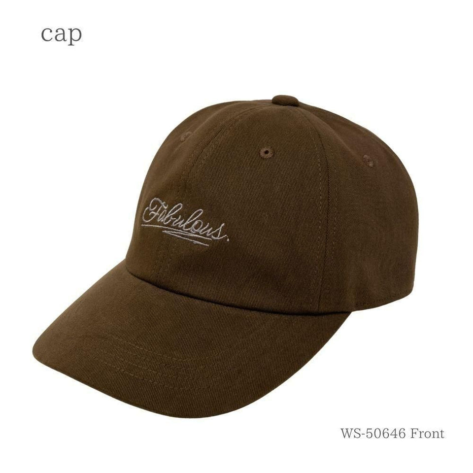 fabulous キャップ ブラウン 商品 斜め前