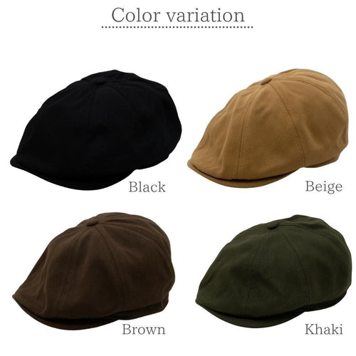 コットンツイルキャスハンチング カラー展開(ブラック・ブラウン・ベージュ・カーキ)