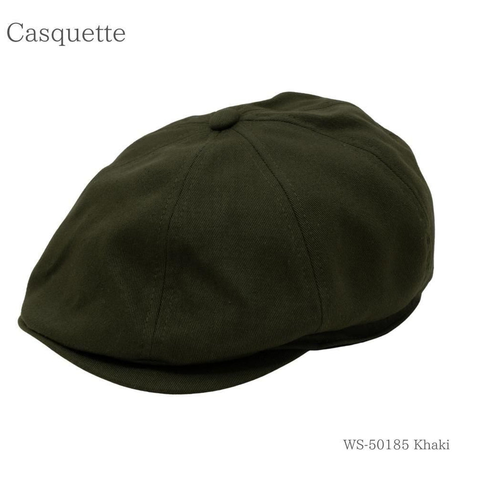 コットンツイルキャスハンチング カーキ 商品 斜め前
