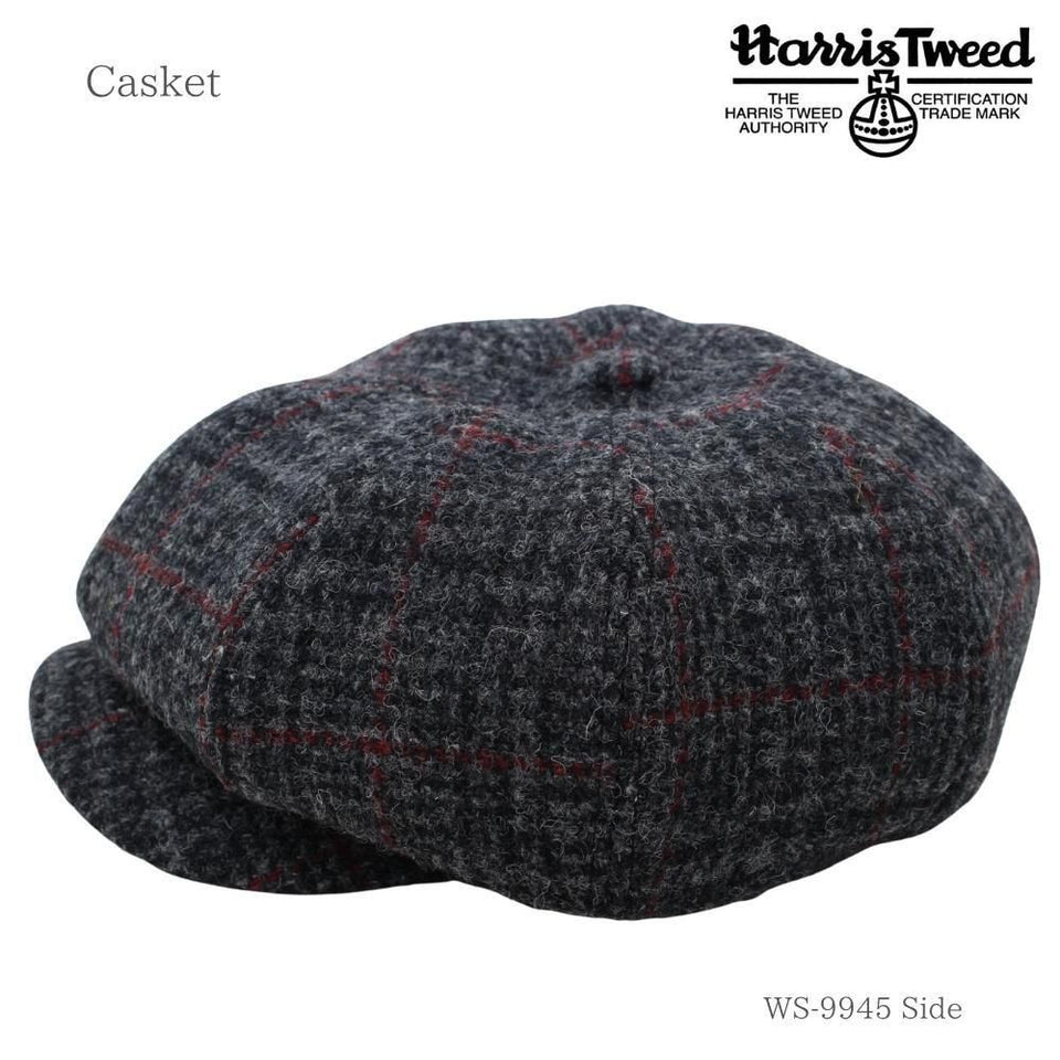 Harris Tweed (ハリスツイード)キャスケット|100周年記念モデル グレーチェック 商品 横