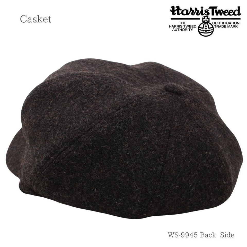Harris Tweed (ハリスツイード)キャスケット|100周年記念モデル ブラウン 商品 後ろ斜め