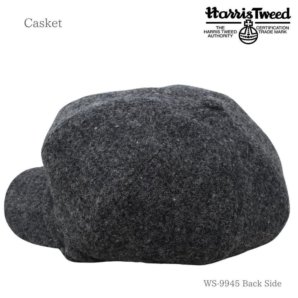 Harris Tweed (ハリスツイード)キャスケット|100周年記念モデル グレー 商品 後ろ斜め