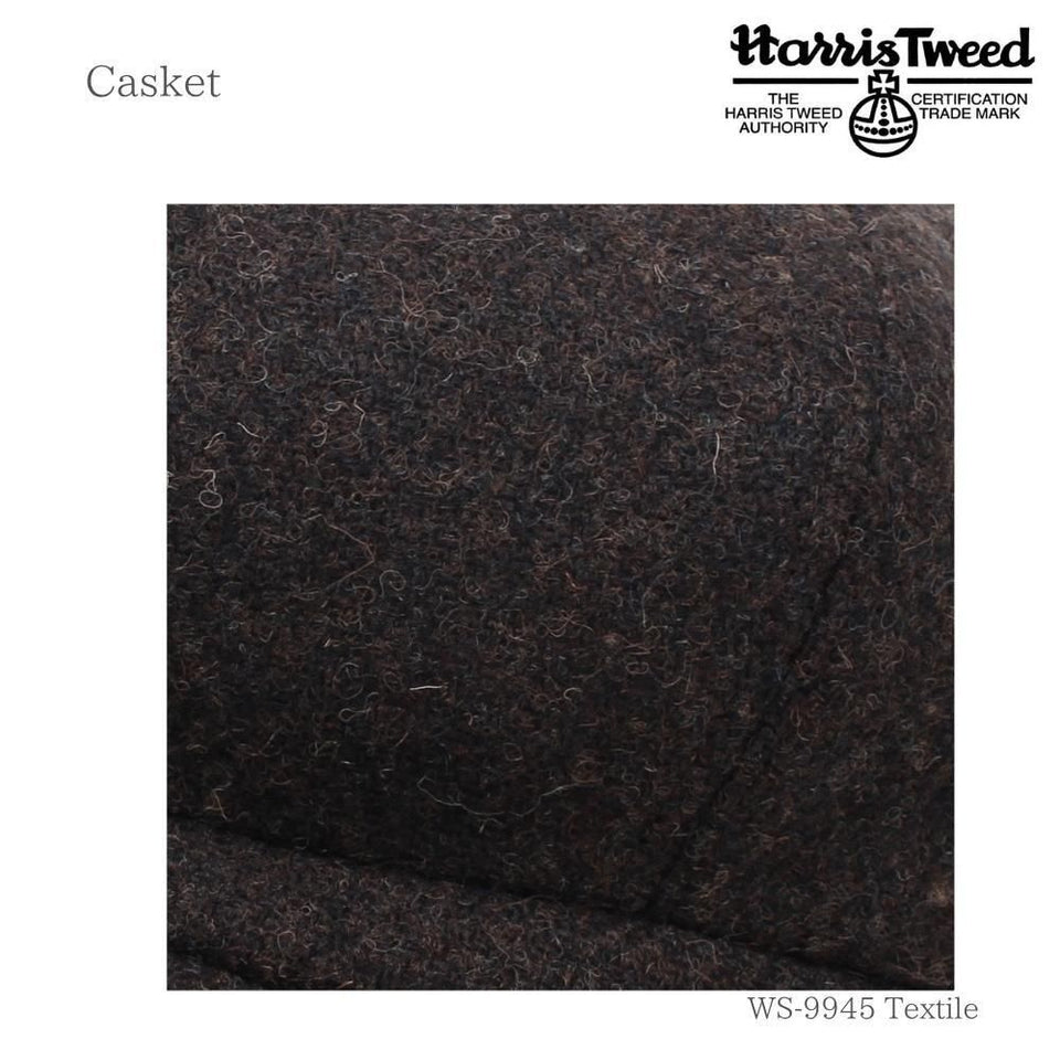 Harris Tweed (ハリスツイード)キャスケット|100周年記念モデル ブラウン 生地のアップ
