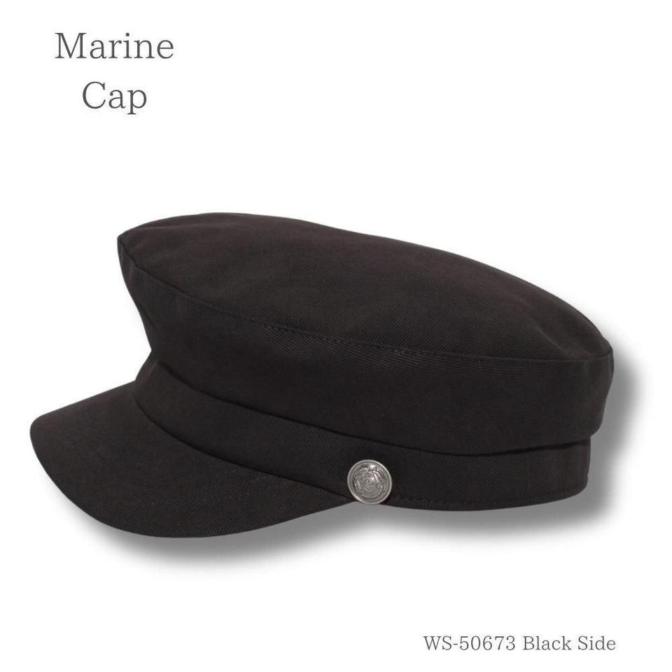 メンズマリンキャップ ブラック 商品 横