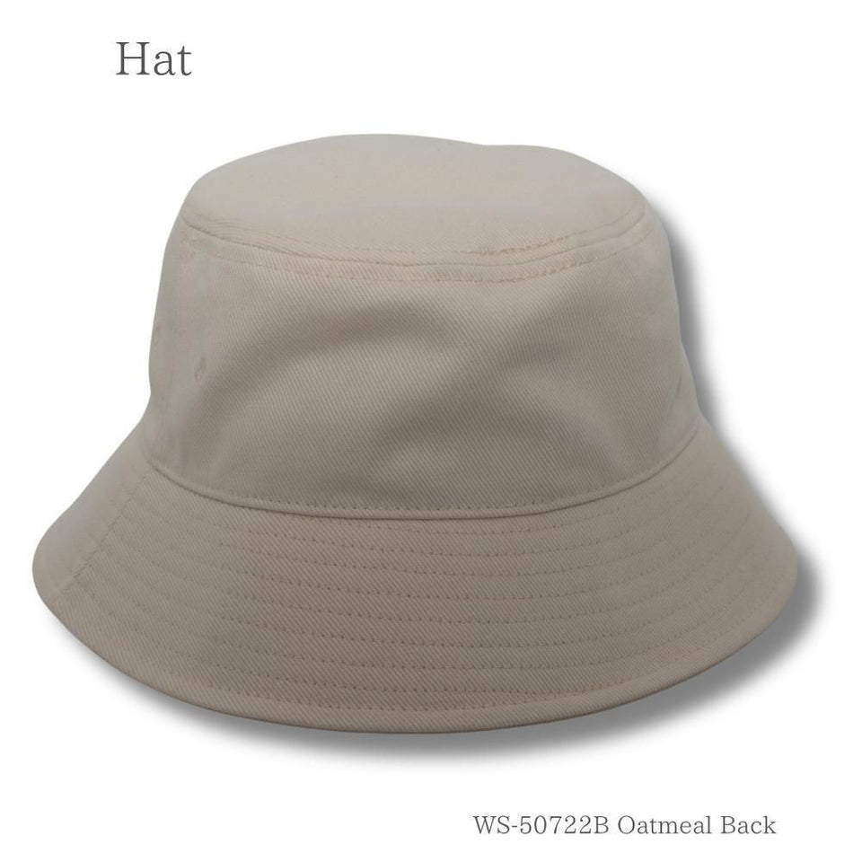 バケットハット オートミール 商品 後ろ