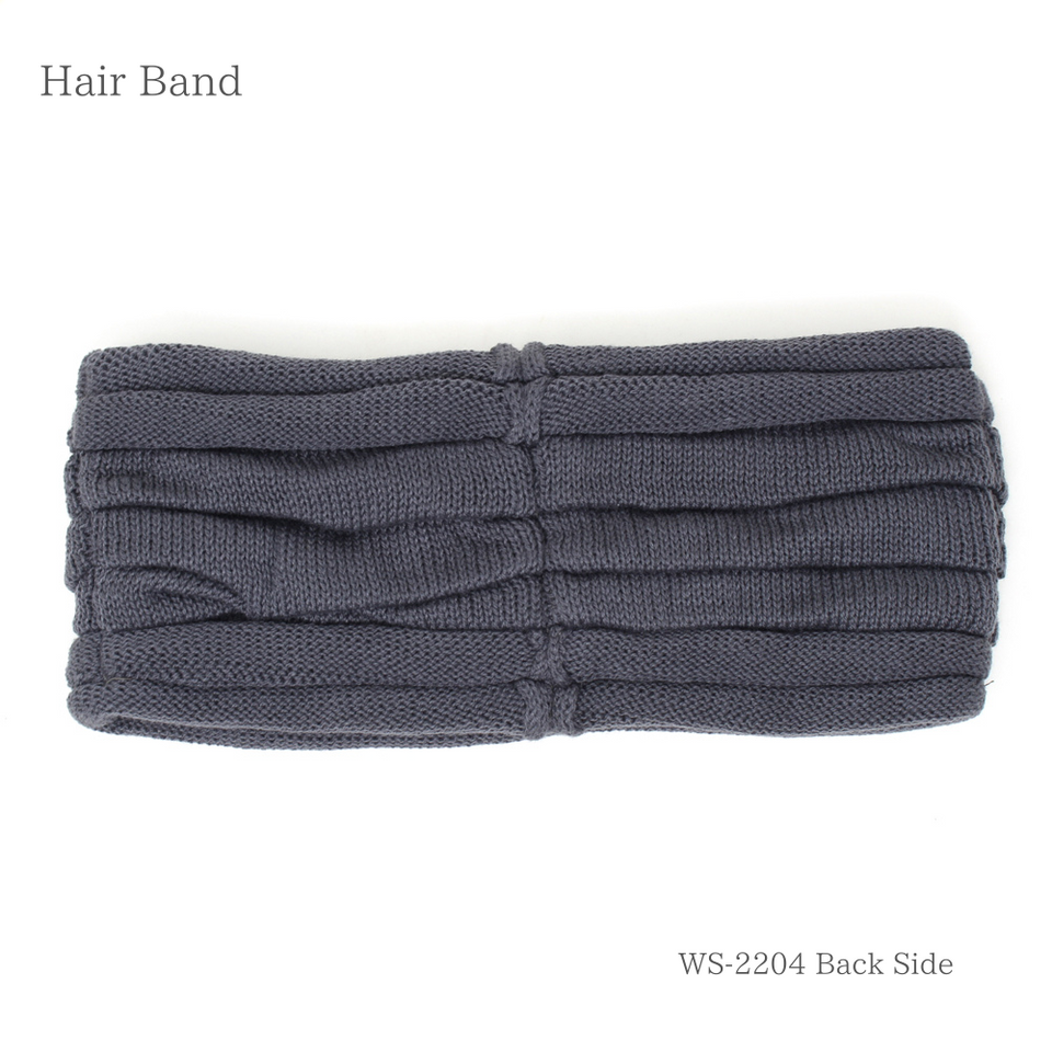 ドレープヘアーバンド グレー 商品 後ろ