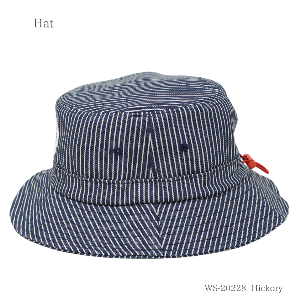 キッズヘッジホッグハット 54cm ヒッコリー 商品 後ろ