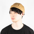 ツイルフィッシャーマンキャップ ベージュ 着用 斜め前