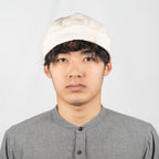 ツイルフィッシャーマンキャップ Lサイズ オートミール 着用 正面