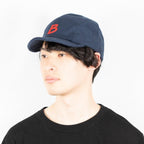 ツイルジェットアンパイアBキャップ ネイビー 着用 斜め前