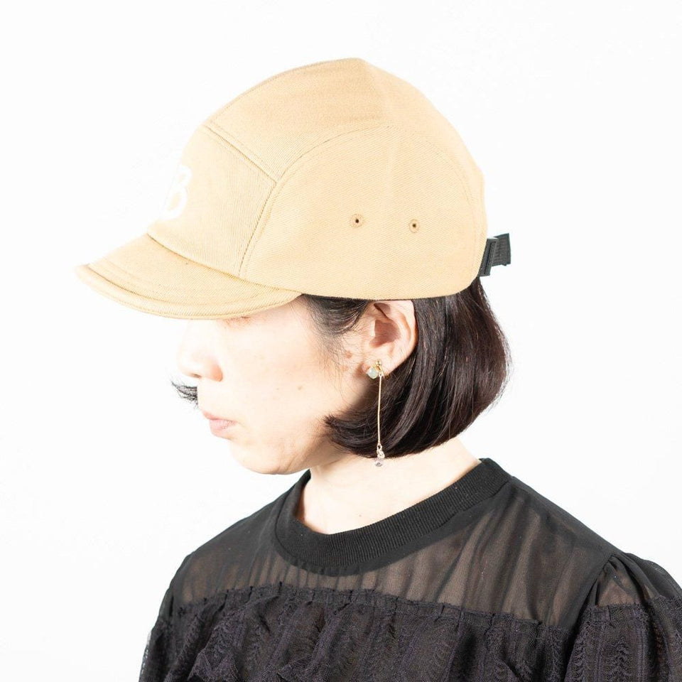 ツイルジェットアンパイアBキャップ ベージュ 着用 横