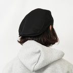 コットンツイルハンチング ブラック 着用 後ろ斜め