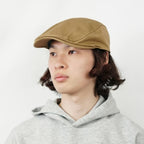 コットンツイルハンチング ベージュ 着用 斜め前