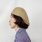 ヘリンボーンハンチング ベージュ 着用 横