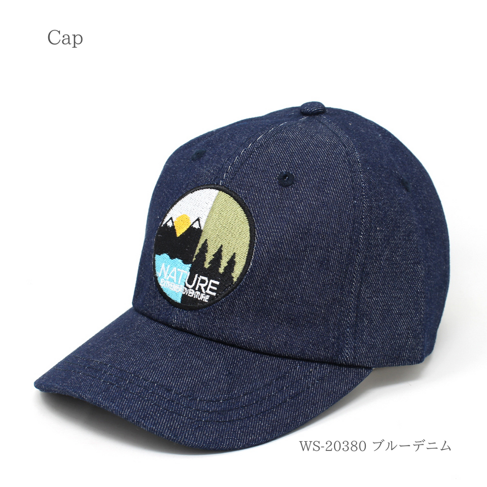 ネイチャーキャップ ブルーデニム 商品 斜め前