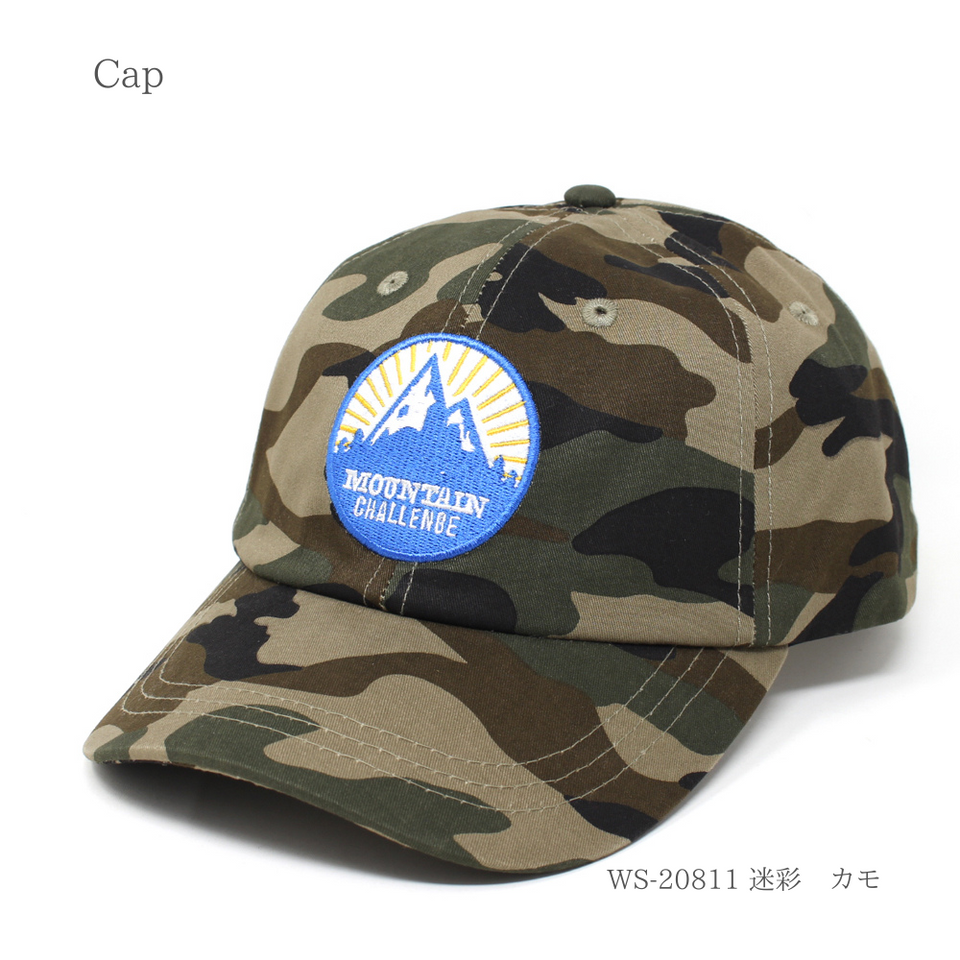 キャンプキャップ 迷彩 カモ 商品 斜め前
