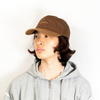裏寺キャップ モカ ベージュ 着用 斜め前