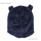クマちゃんネックウォーマー 52~54cm ネイビー 商品 後ろ