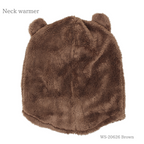 クマちゃんネックウォーマー 52~54cm ブラウン 商品 後ろ