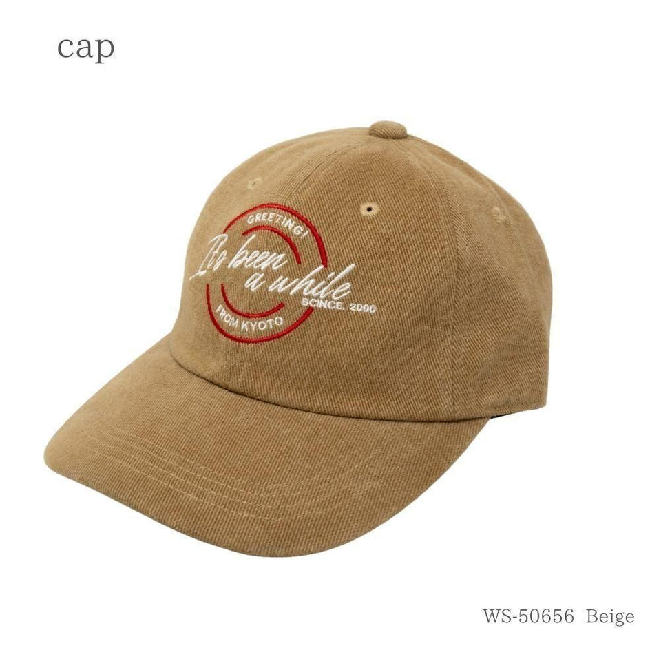It's been a while キャップ ベージュ 商品 斜め前