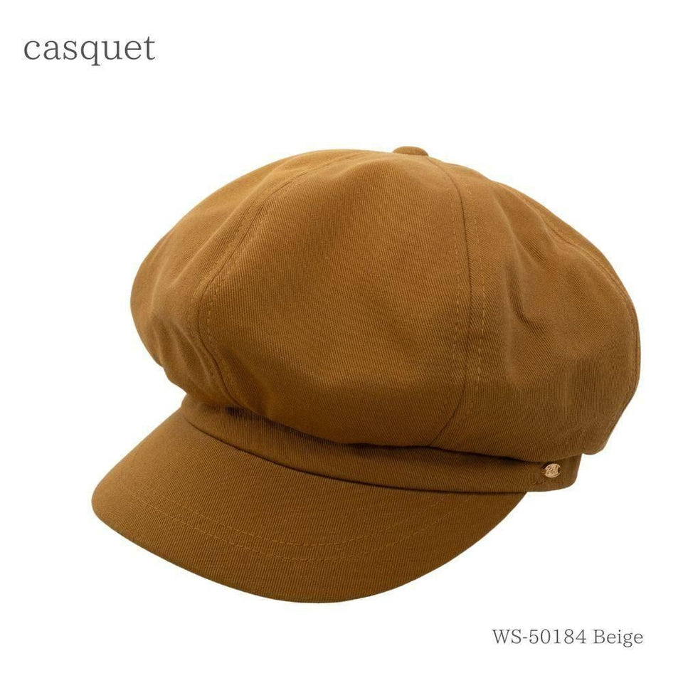 コットンツイルキャスケット ベージュ 商品 斜め前