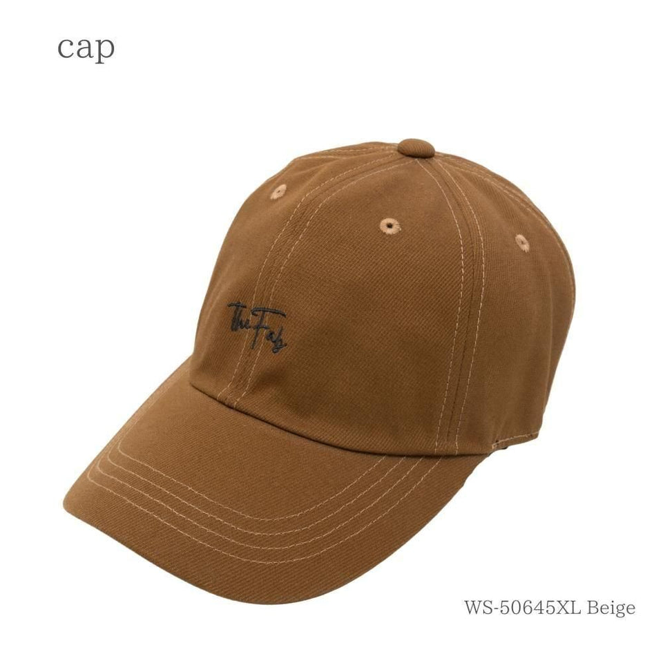 The Fab キャップ XLサイズ ベージュ 商品 斜め前
