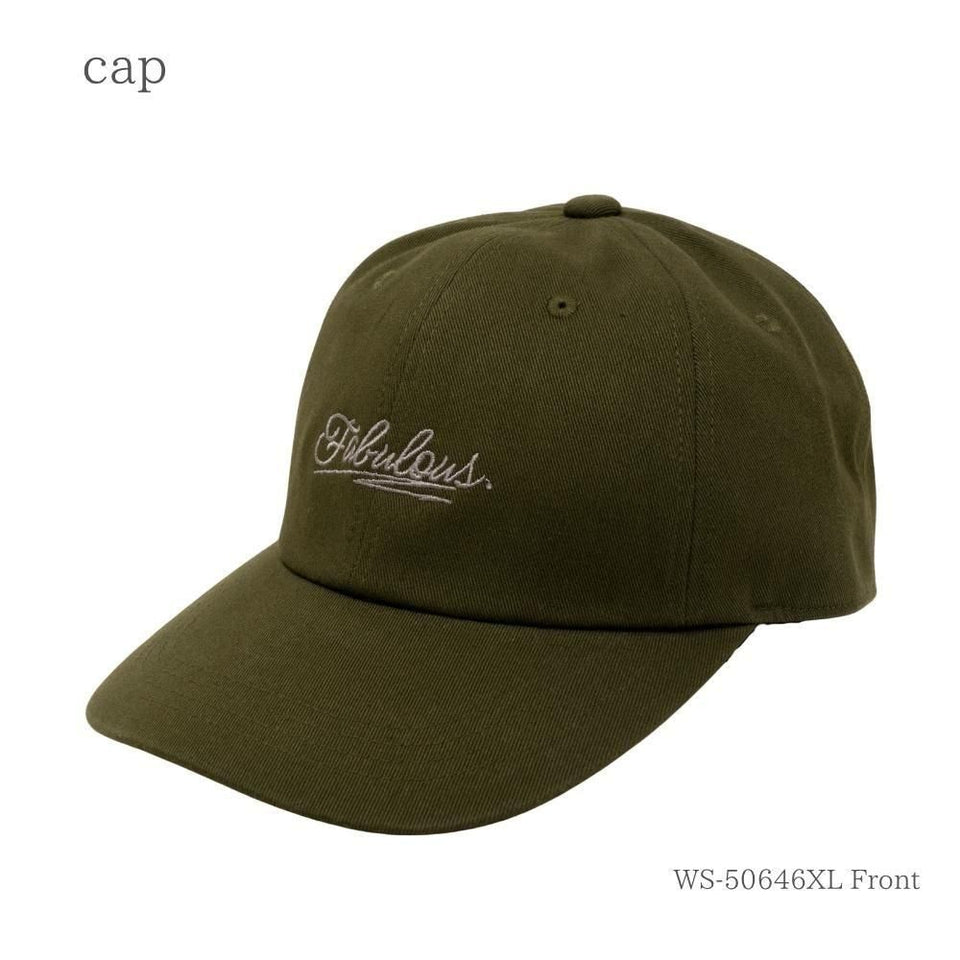 fabulous キャップ XLサイズ カーキ 商品 斜め前