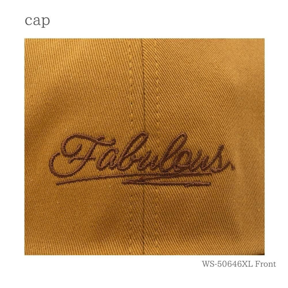 fabulous キャップ XLサイズ 刺繍のアップ