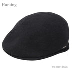 ウールハンチング ブラック 商品 斜め前