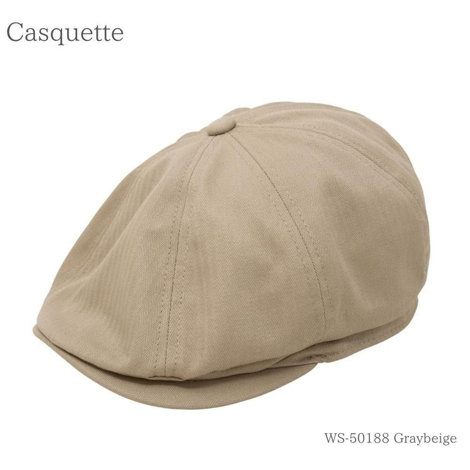ヘリンボンキャスハンチング 商品 斜め前