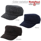 Harris Tweed（ハリスツイード）ウールワークキャップ カラー展開（グレー・ネイビー・ブラウン）
