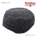 Harris Tweed（ハリスツイード）ウールワークキャップ グレー 商品 後ろ