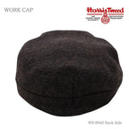 Harris Tweed（ハリスツイード）ウールワークキャップ ブラウン 商品 後ろ