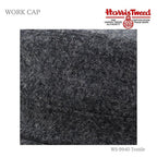 Harris Tweed（ハリスツイード）ウールワークキャップ グレー 生地のアップ