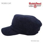Harris Tweed（ハリスツイード）ウールワークキャップ ネイビー 商品 横