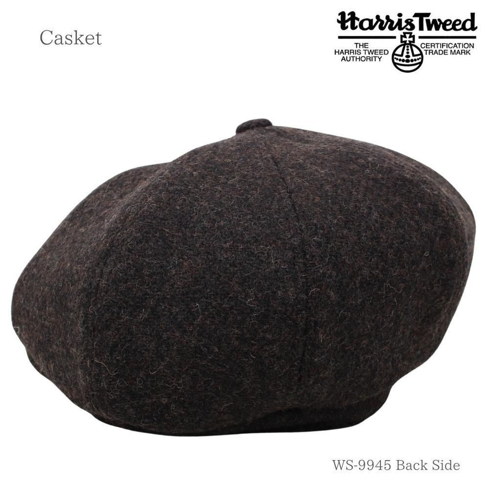 Harris Tweed （ハリスツイード）キャスケット｜100周年記念モデル ブラウン 商品 後ろ斜め