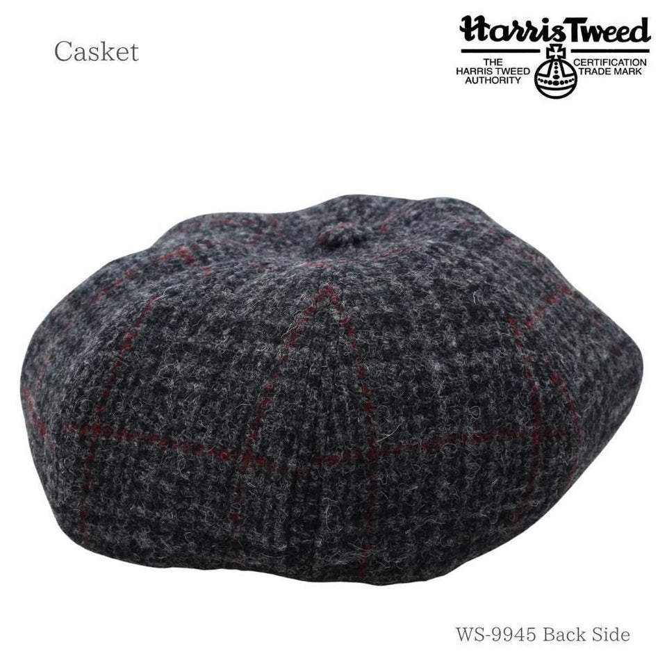 Harris Tweed （ハリスツイード）キャスケット｜100周年記念モデル グレーチェック 商品 後ろ