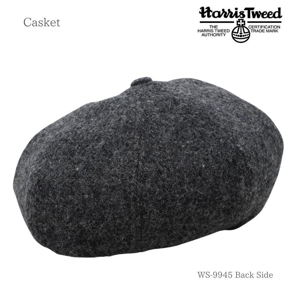 Harris Tweed （ハリスツイード）キャスケット｜100周年記念モデル グレー 商品 後ろ斜め