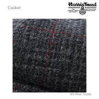 Harris Tweed （ハリスツイード）キャスケット｜100周年記念モデル グレーチェック 生地のアップ