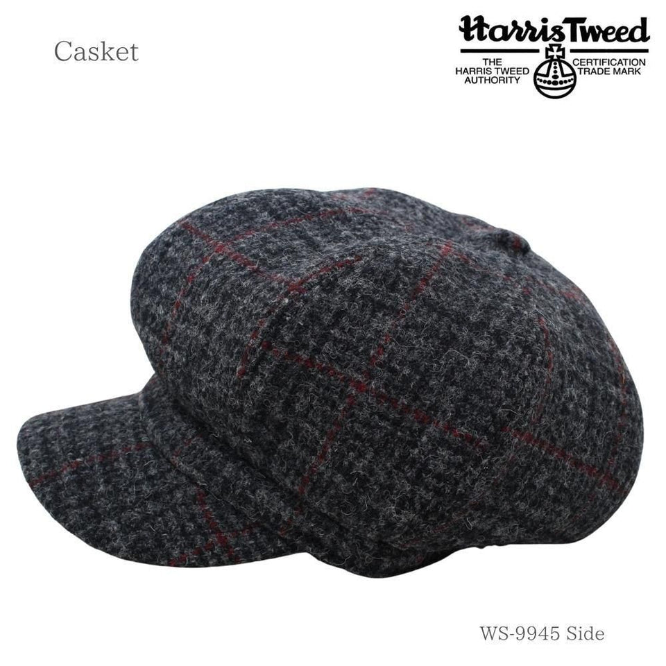 Harris Tweed （ハリスツイード）キャスケット｜100周年記念モデル グレーチェック 商品 横