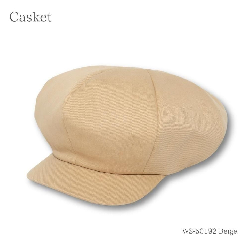 ビッグキャスケット ベージュ 商品 斜め前