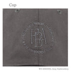FABエンブロイダリーキャップ XLサイズ グレー 刺繍のアップ