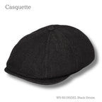 デニムキャスハンチング XLサイズ ブラック 商品 斜め前