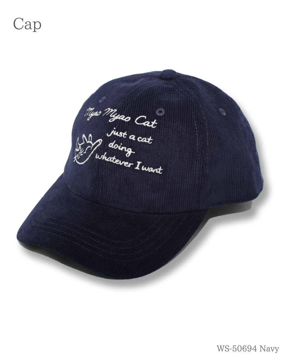 MYAO コーデュロイキャップ ネイビー 商品