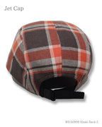 チェックジェットキャップ カーキ 後ろ 別アングル