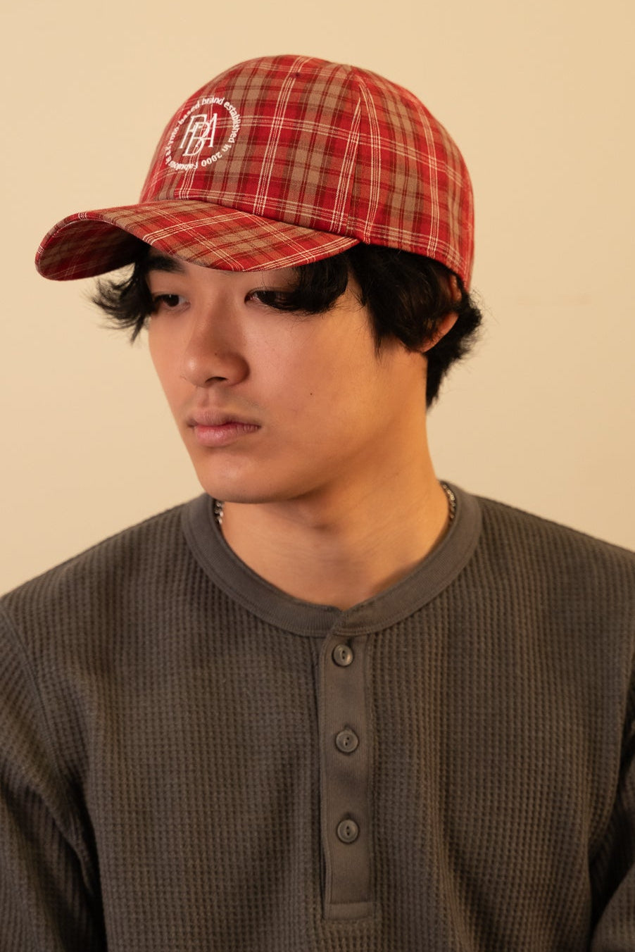 最安値BEEDEN キャップ チェック柄 スタッズ付き チェックFABエンブロイダリーキャップ 大きいサイズ（XL）｜京都の帽子