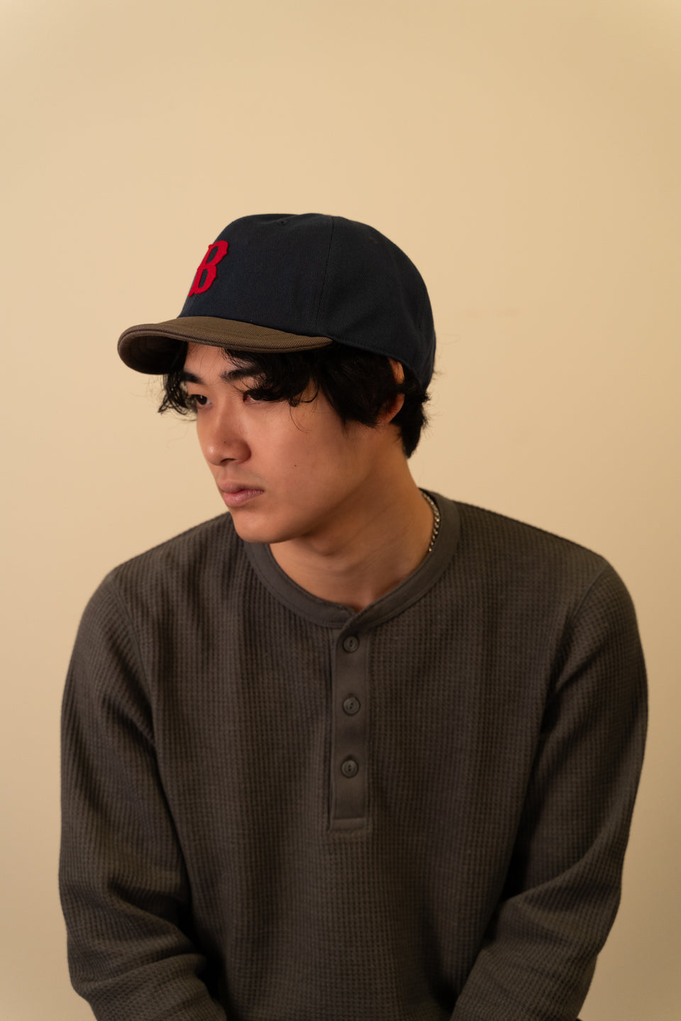 Bワッペンアンパイアキャップ XLサイズ 着用イメージ